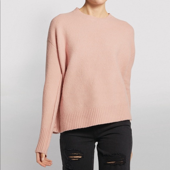 All Saints Sweaters | Nwot AllSaints Rufa Crew Neck Jumper Sweater L | Color: Pink | Size: L | Jesalty's Closet